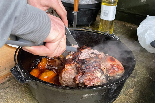 Campfire Recipe: Roast Lamb & Veg